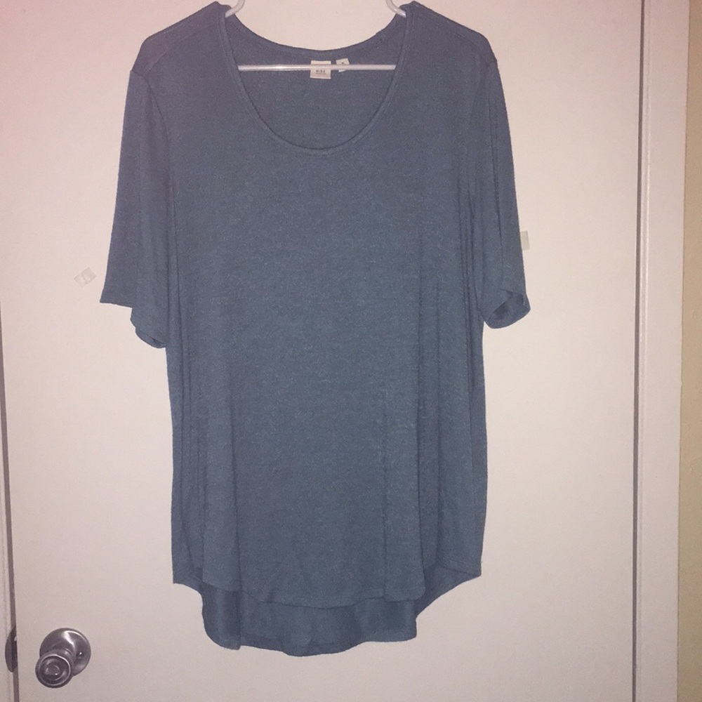 Teal maternity top